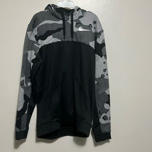 Nike Hoodie Black & Gray Camouflage Men’s Size Small